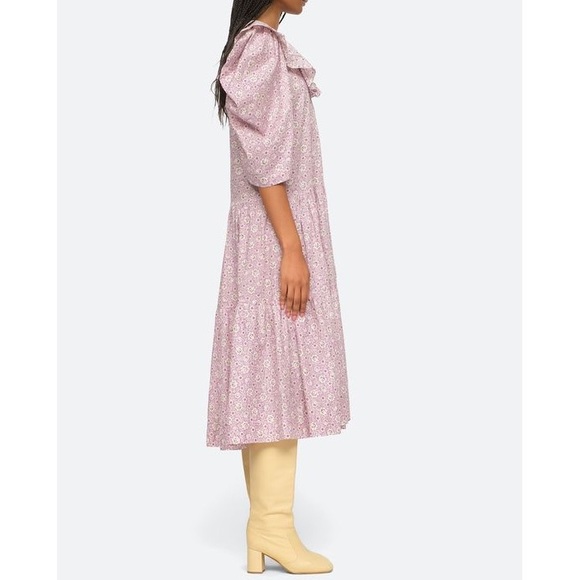 NWOT SEA New York Midi Floral Ida Button-Down Dress - Picture 4 of 7